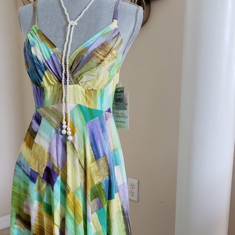 Jams World multi color empire waste dress